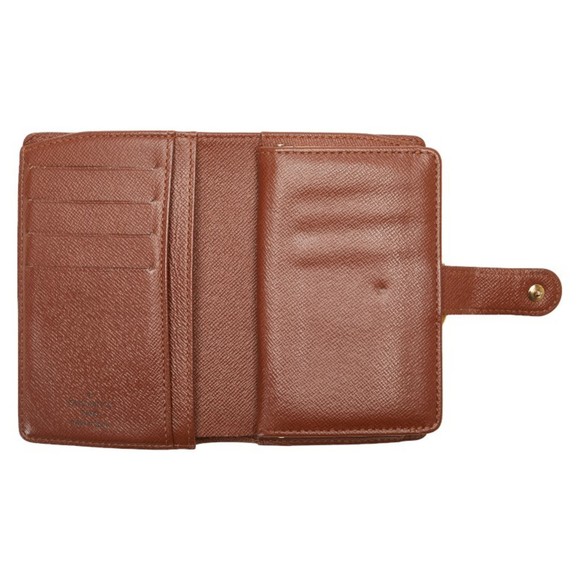 Louis Vuitton Monogram Viennese Bi-fold Wallet M61663 Brown PVC Leather Women... - Picture 7 of 11